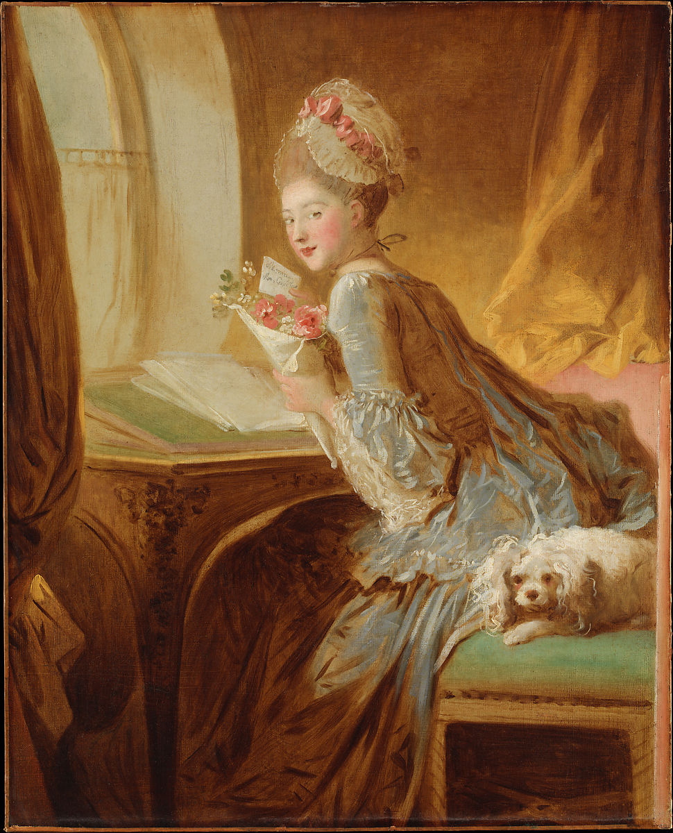 Jean Honore Fragonard, The Love Letter, early 1770s , collection of the Metropolitan Museum of Art